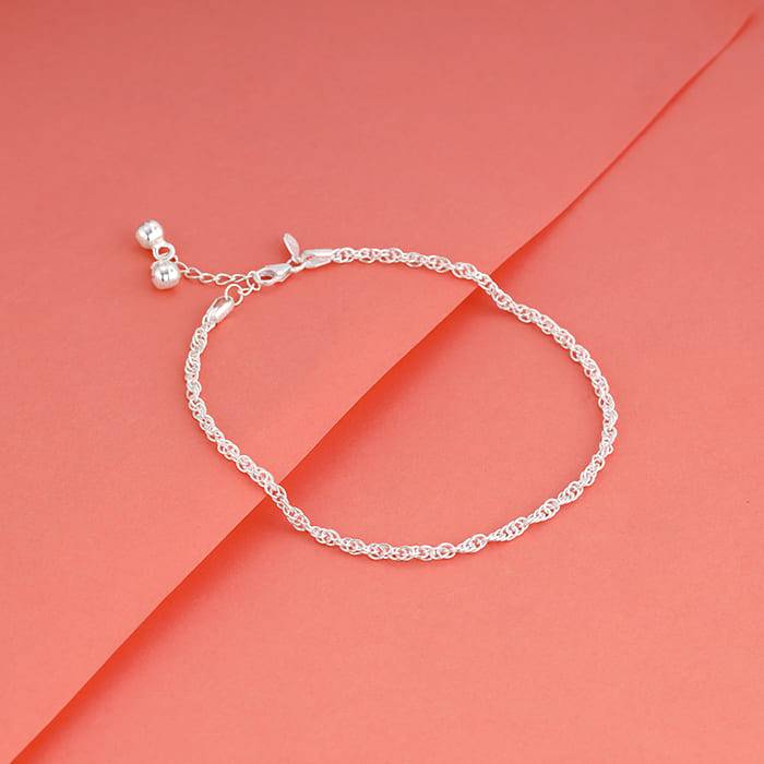 Giva 925 Sterling Silver Linkchain Anklet,Pair | Gifts For Women And Girls | With Certific : A0217