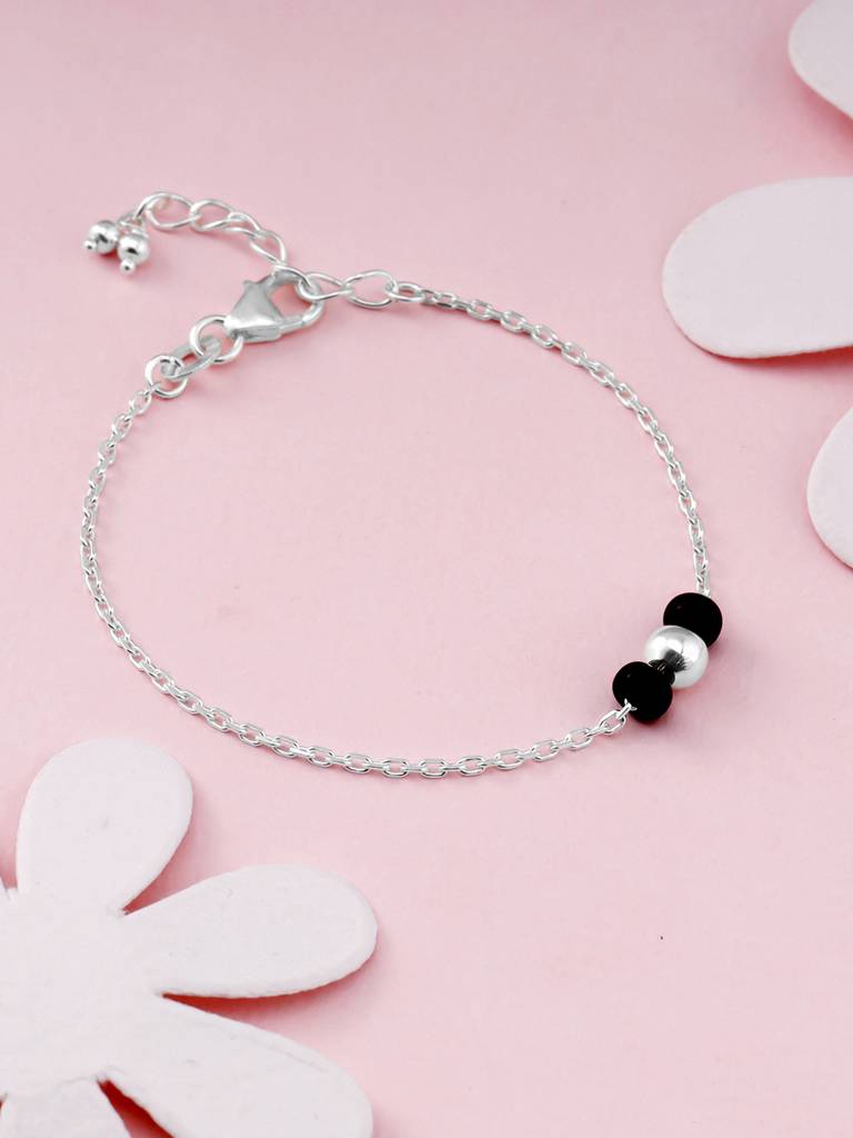 Giva 925 Sterling Silver Delight Beads Anklet