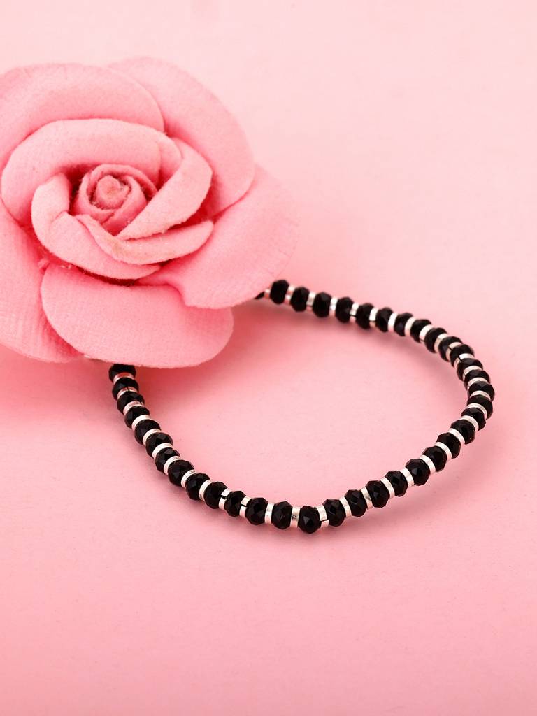 Giva 925 Sterling Silver Delicate Beads Anklet