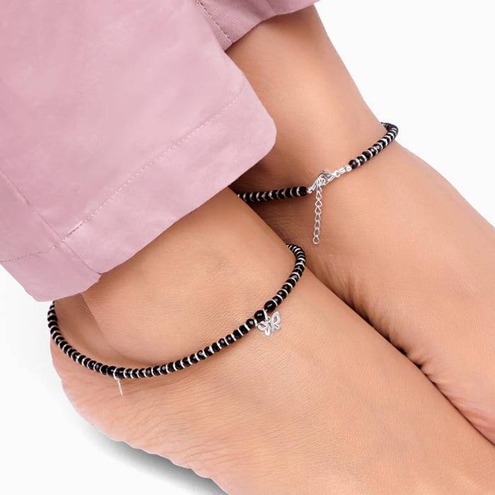 Giva 925 Sterling Silver Pure Charm Anklets,Single| Gifts For Women And Girls | With Certi : A0243