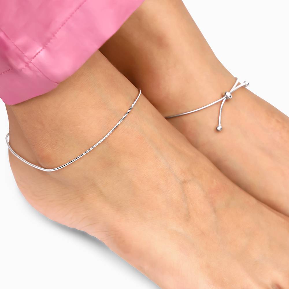 Giva 925 Silver Classic Slider Ankletare Are Single : A0249