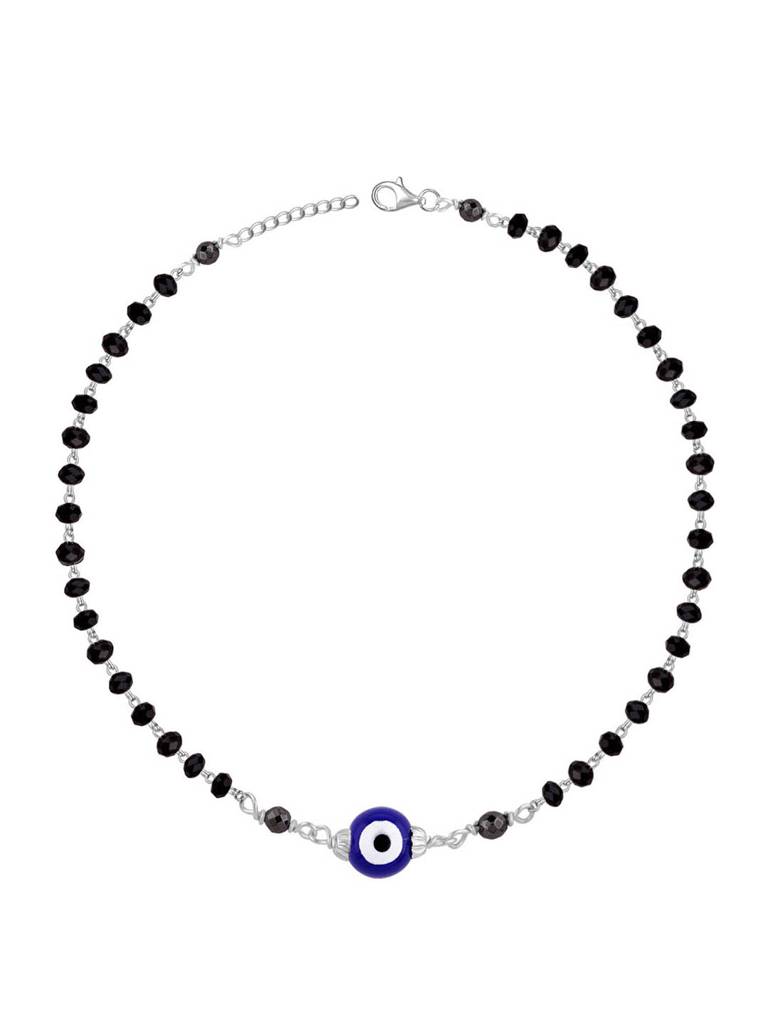 Giva 925 Silver Evil Eye Beaded Ankletare Are Single : A0260