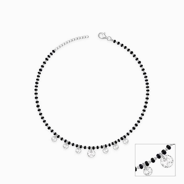 Giva 925 Sterling Silver Crystal Charm Anklet,Single| Gifts For Women And Girls | With Cer : A0270
