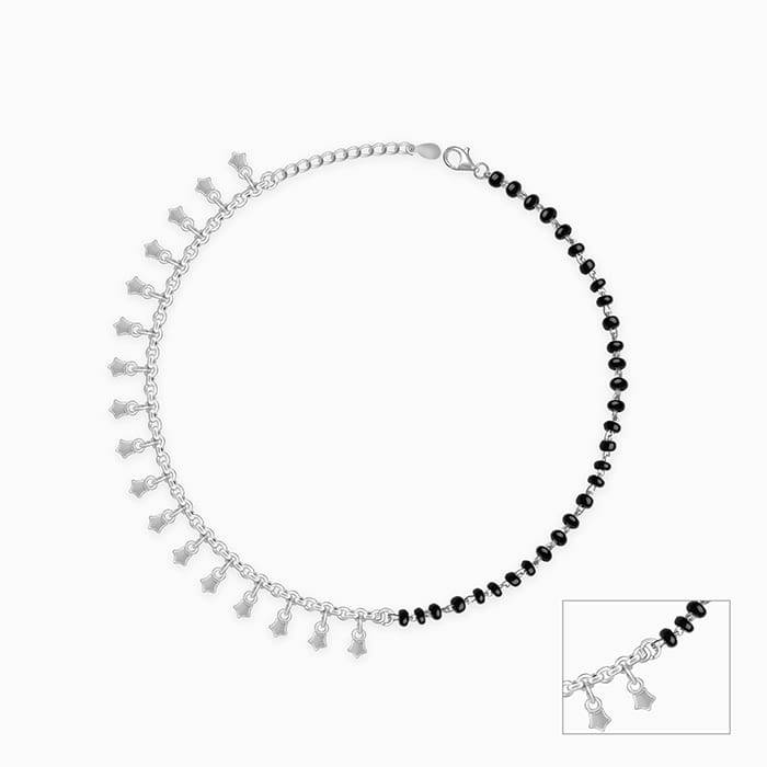 Giva 925 Sterling Silver Unique Vibe Anklet,Pair | Gifts For Women And Girls | With Certif : A0278