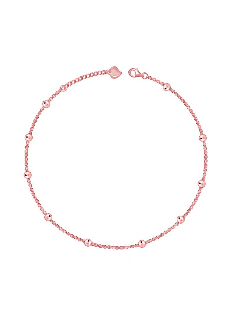 Silver Rose Gold Your Simplicity Ankletare Are Single : A0295