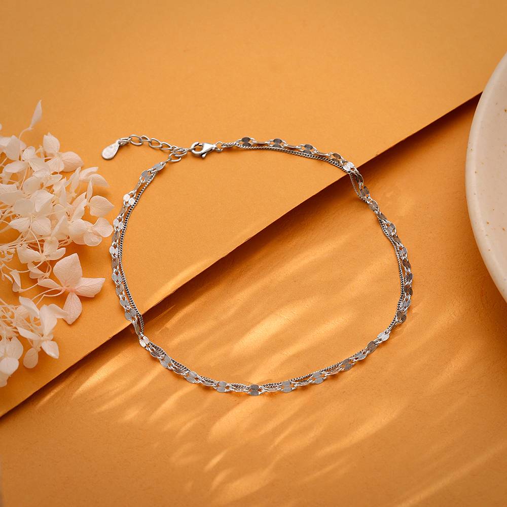 925 Silver Harmony Toe Anklet : A0369