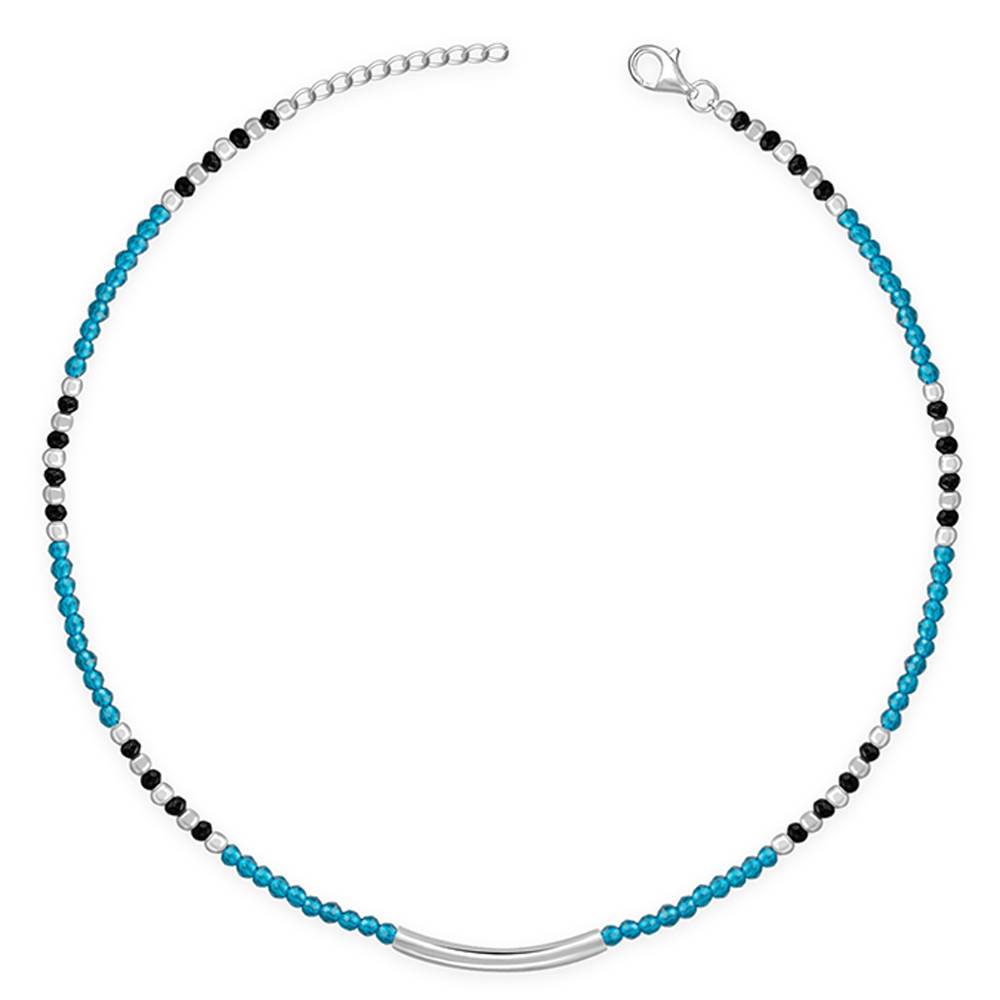 Giva 925 Silver Midnight Blues Anklet,Single : A0382