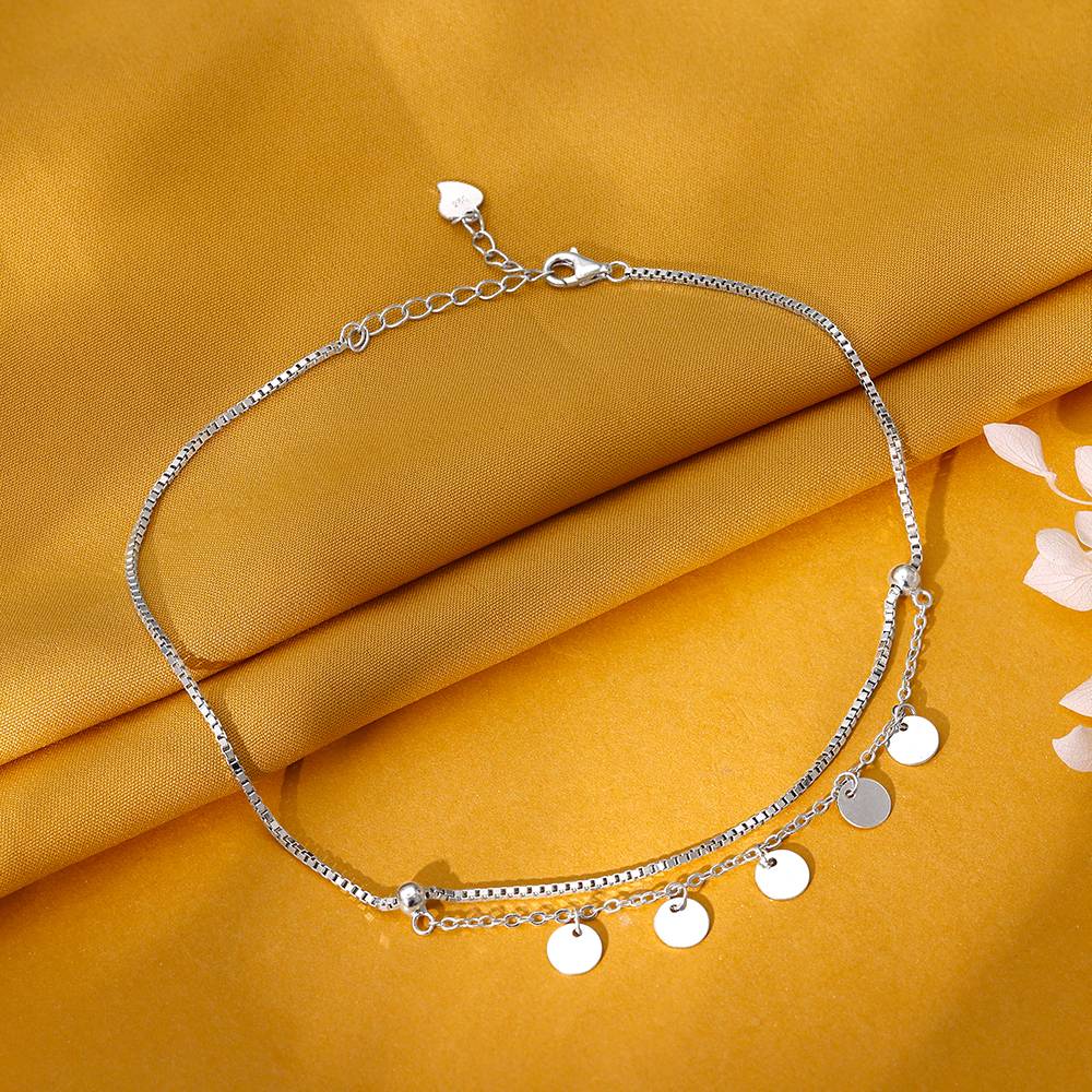 925 Silver Dreamy Charms Anklet : A0386