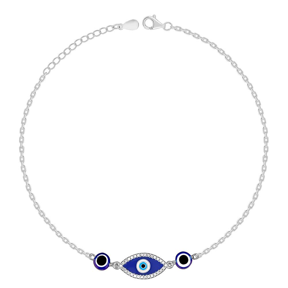 925 Silver Eternal Nazariya Anklet| Raksha Bandhan Rakhi For Women : A0430