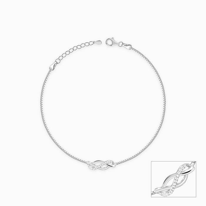 925 Silver Trendsetter Anklet,Single | Gifts For Women And Girls : A0492
