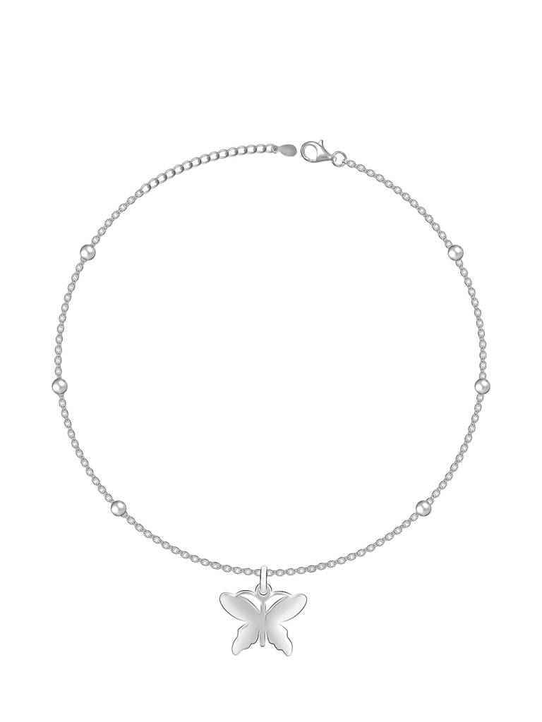 GIVA 925 Sterling Silver Butterfly Wings Anklet