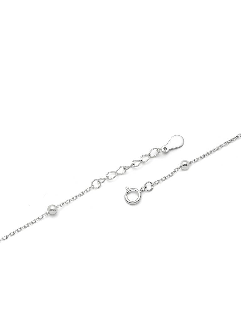 Silver Dangling Infinity Anklet : A113