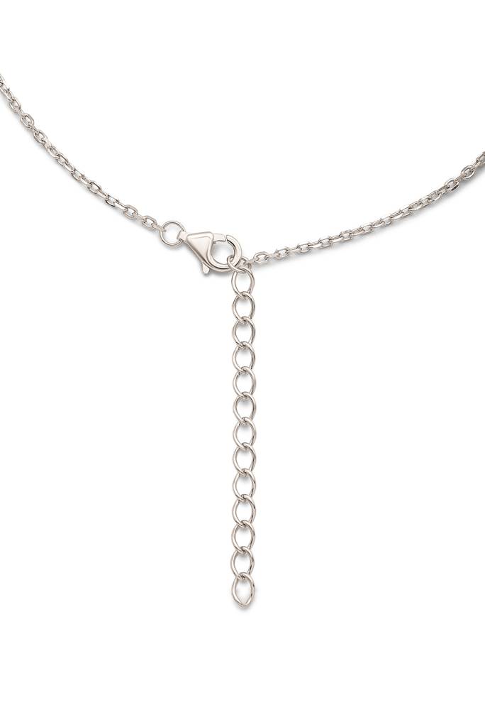 925 Sterling Silver Royal Crystal Anklet : A14