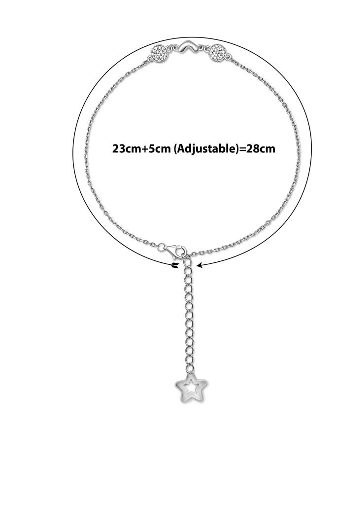 925 Sterling Silver ClaireâS Anklet : A19