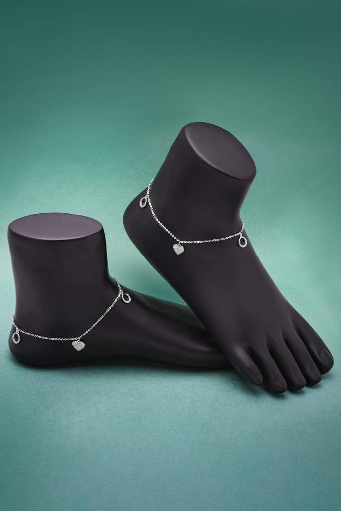 925 Sterling Silver Annie Anklet : A28
