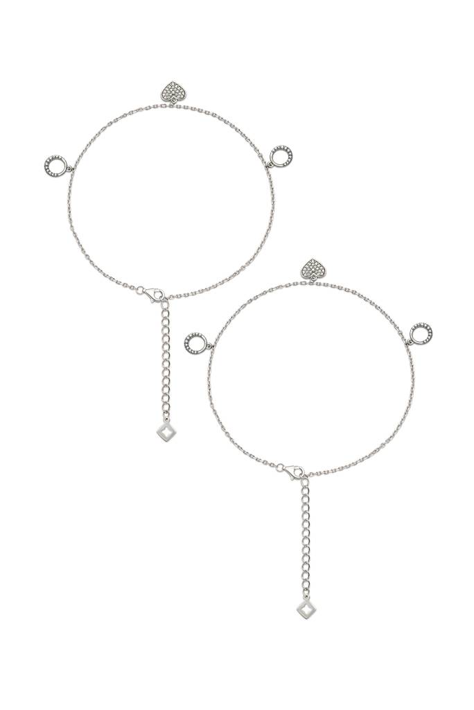 925 Sterling Silver Annie Anklet : A28