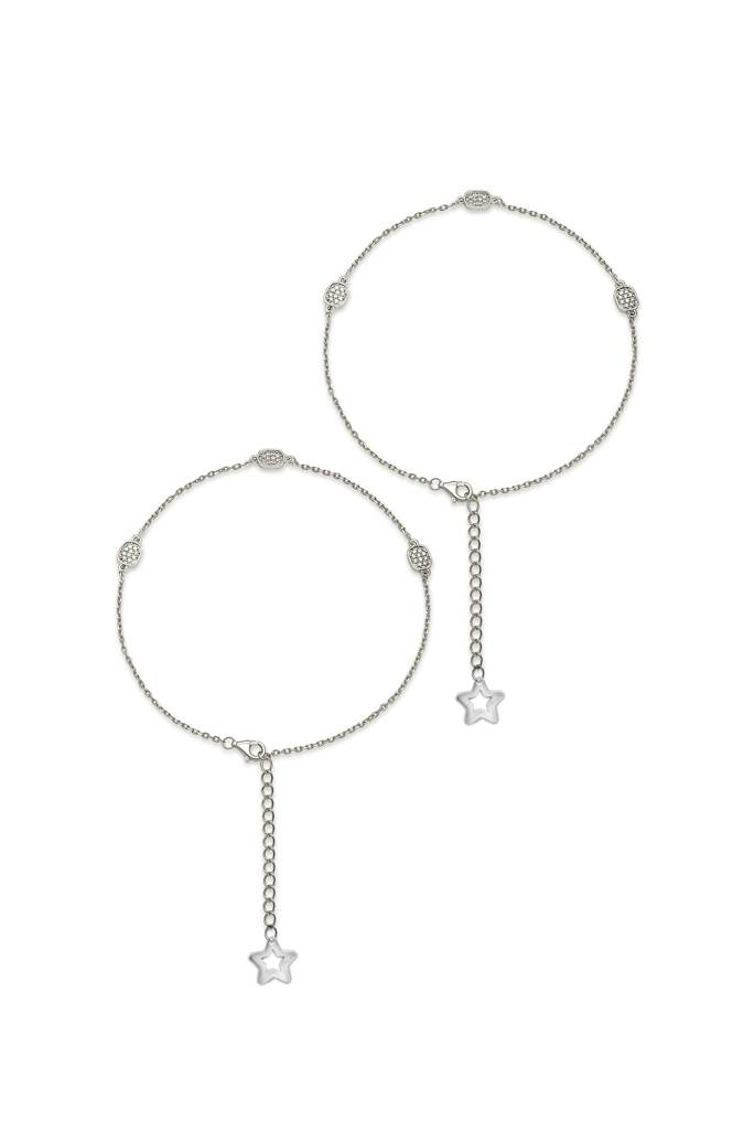 925 Sterling Silver Maria Anklet : A33