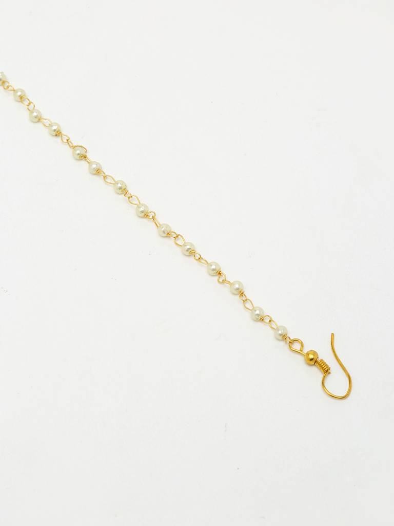 Maharani Teardrop Kundan Nose Ring : A380-41