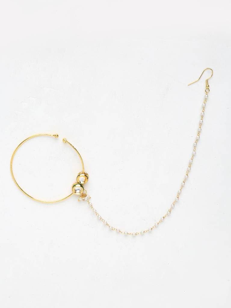Double Kundan Nose Ring : A380-52