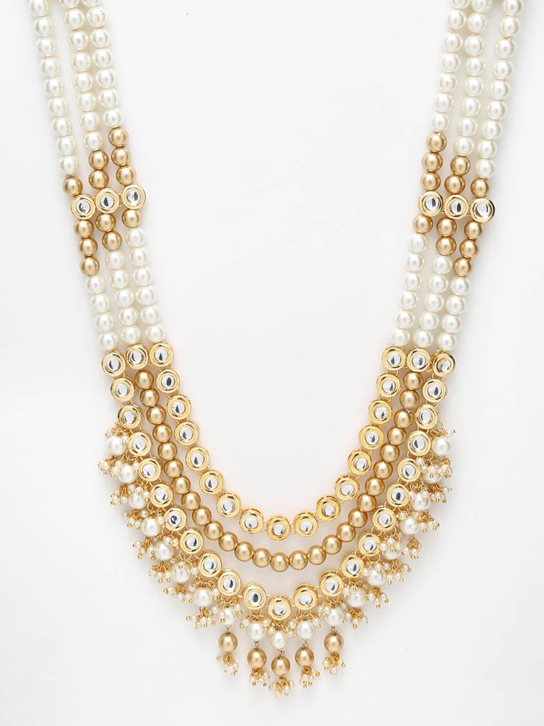 Gold And Kundan Neckpiece : A380-74