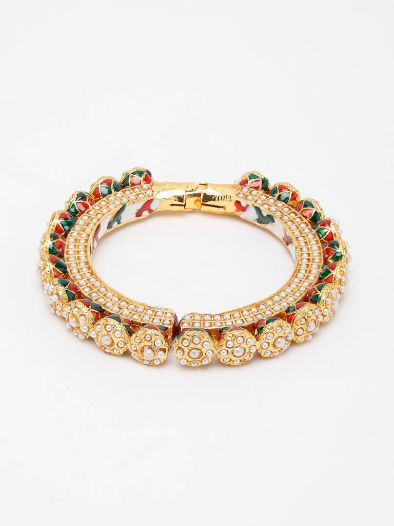 Pearl Embellished Bangle : A380-79