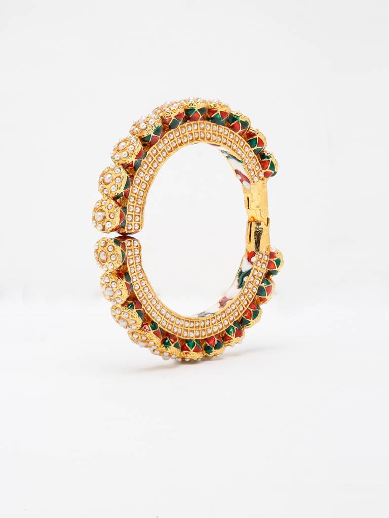 Pearl Embellished Bangle : A380-79