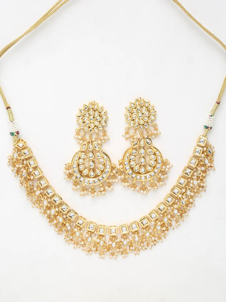 Stone Kundan Choker With Studs : A380-96
