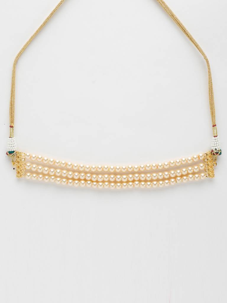 Cream Pearl Neckpiece : A404-19