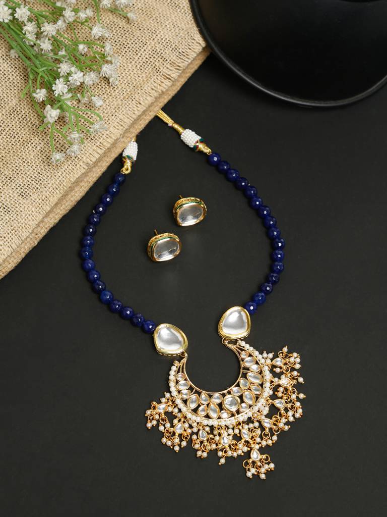 Stone Kundan Neckpiece With Studs : A404-20