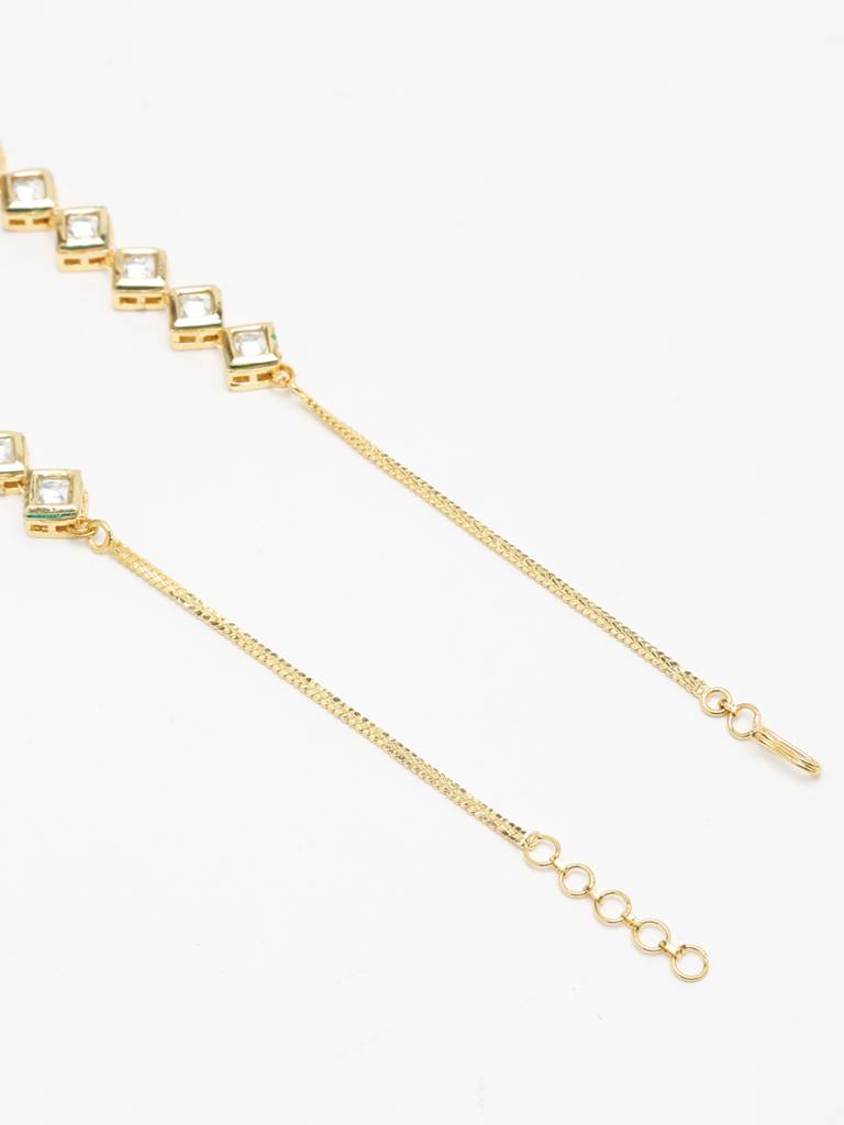 Diamond Shaped Kundan Neckpiece : A404-22