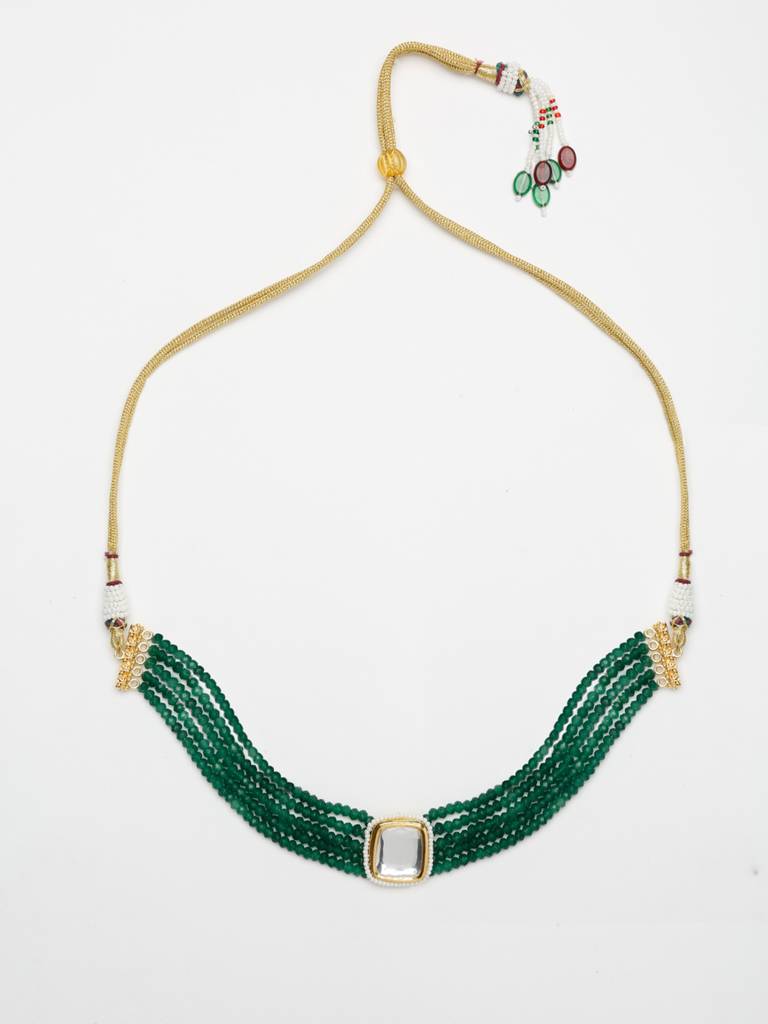 Green Onyx Kundan Choker : A404-28