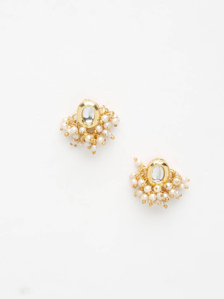 Oval Kundan Studs : A404-42