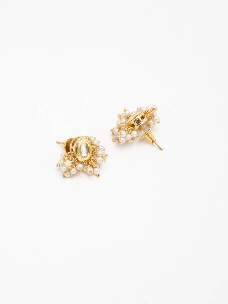 Oval Kundan Studs : A404-42