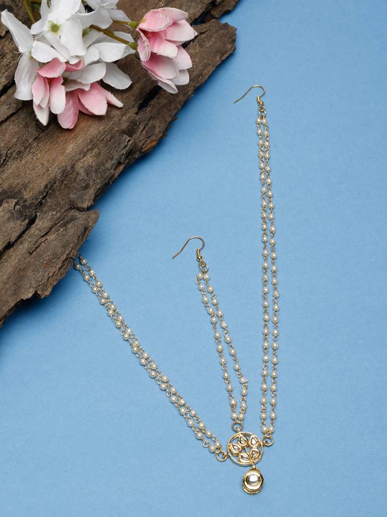 Kundan And Pearl Matha Patti : A404-60