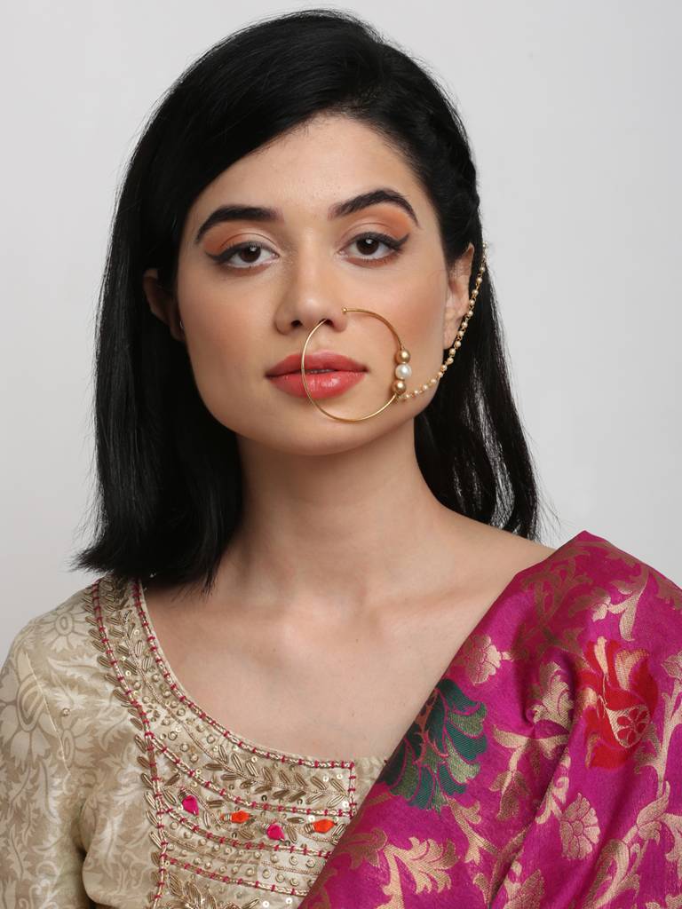 Stone Nose Ring : A404-73
