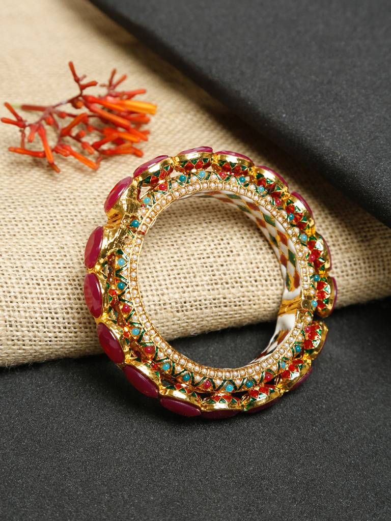 Single Multi Embellished Bangle : A404-86