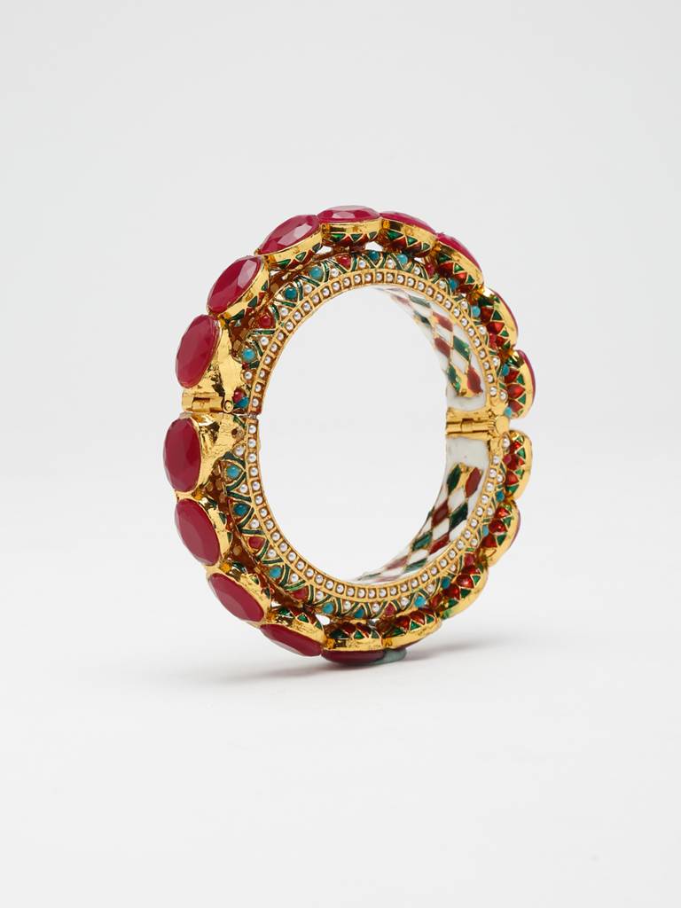 Single Multi Embellished Bangle : A404-86