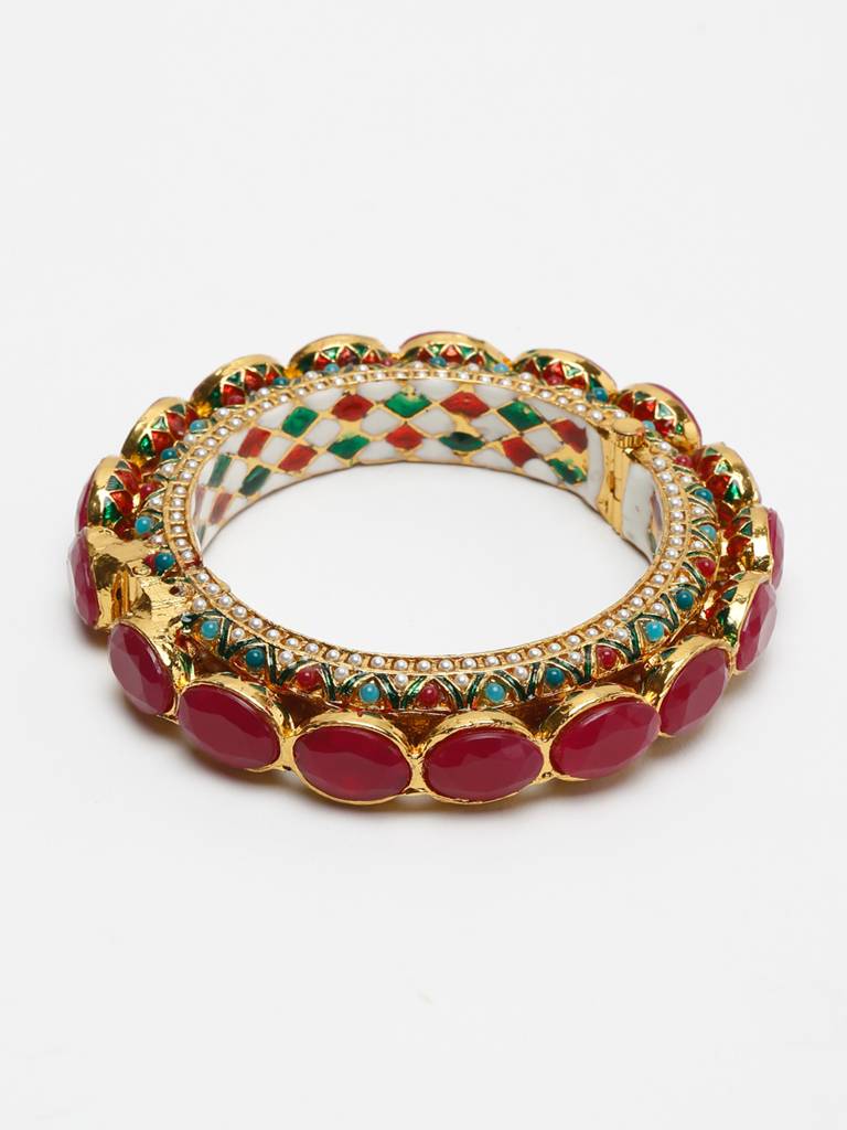 Single Multi Embellished Bangle : A404-86