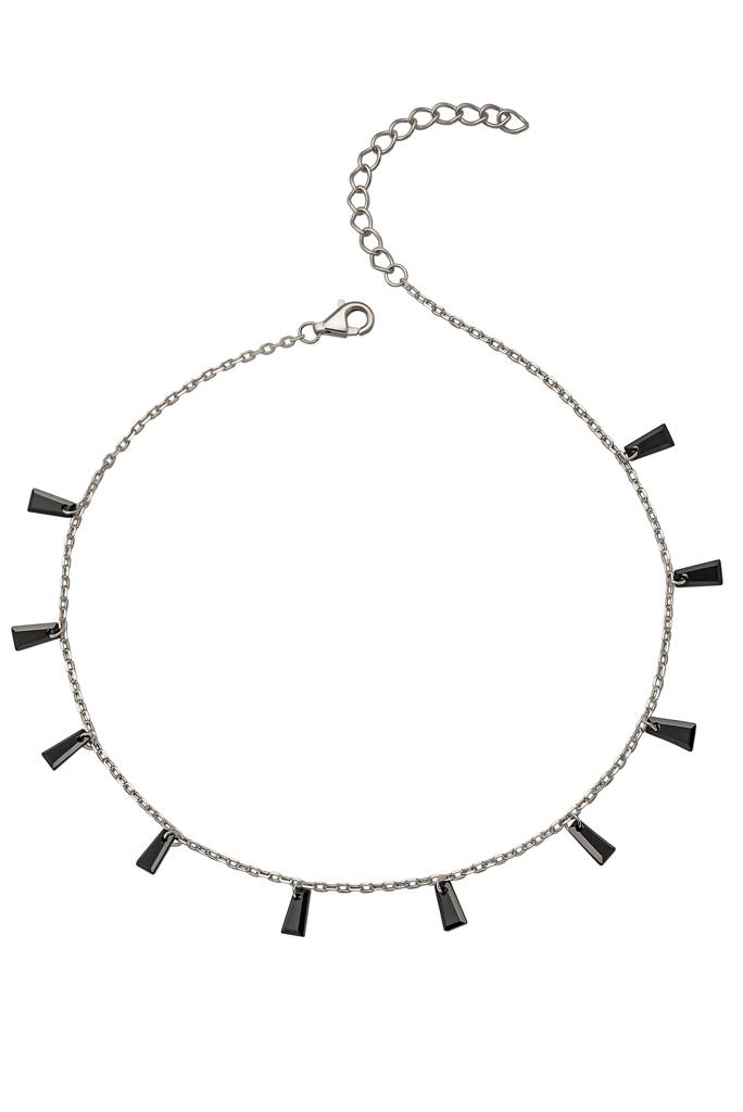 925 Sterling Silver Radiant Anklet : A66