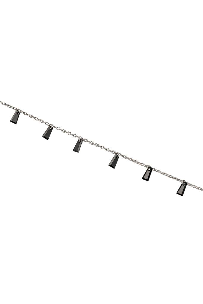 925 Sterling Silver Radiant Anklet : A66