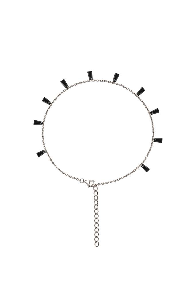 925 Sterling Silver Radiant Anklet : A66