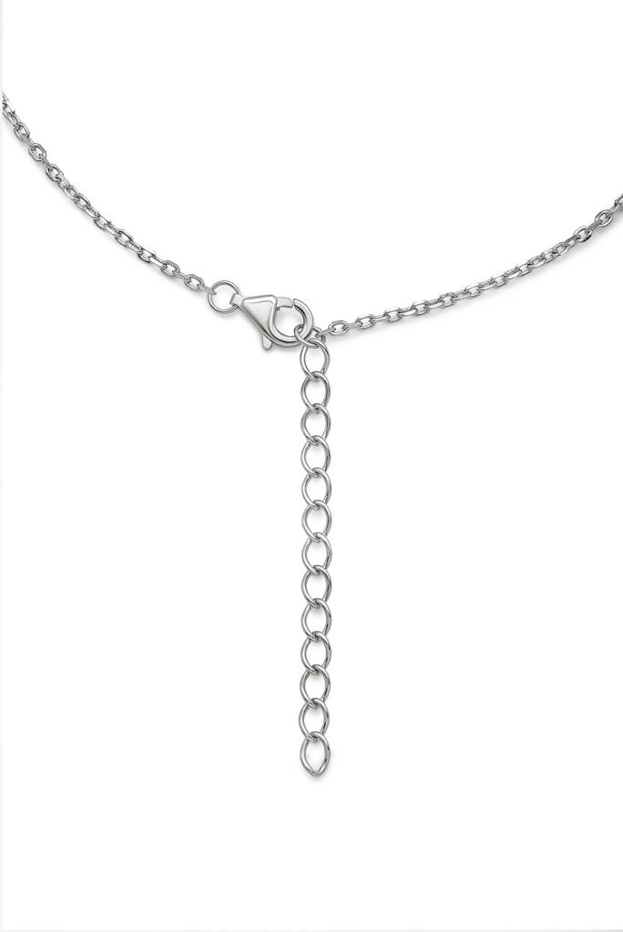 925 Sterling Silver Radiant Anklet : A66