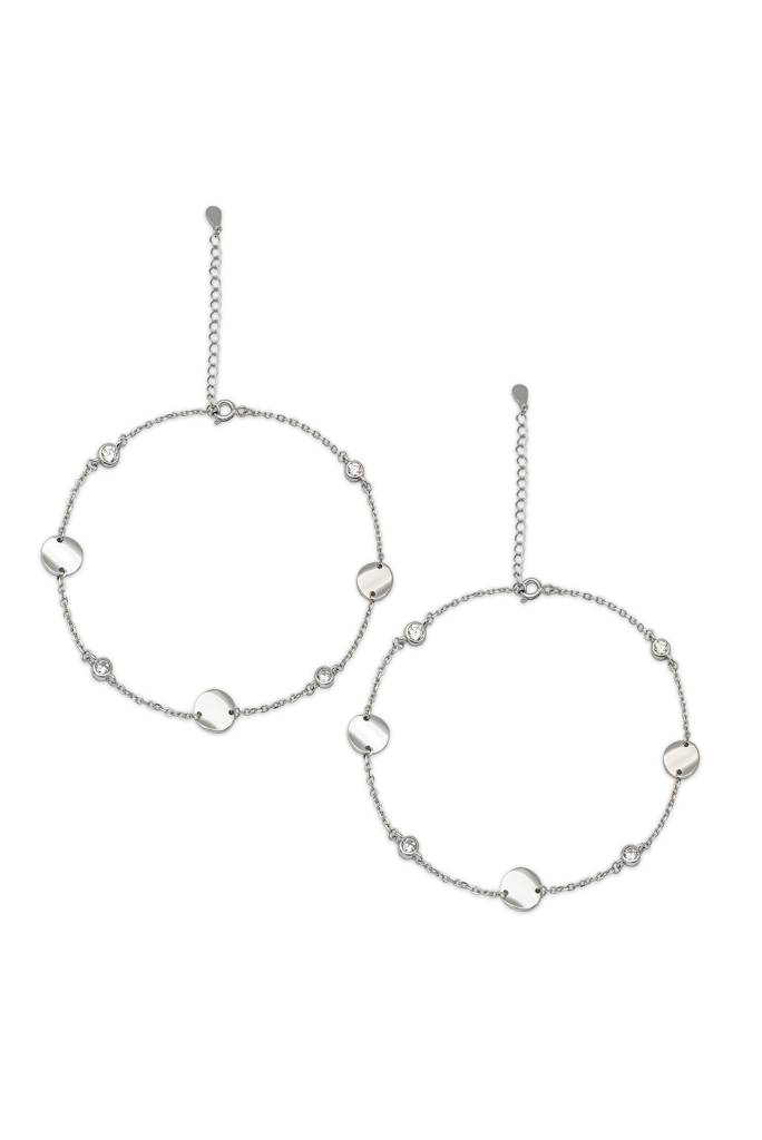 925 Sterling Silver Shine Anklet : A88