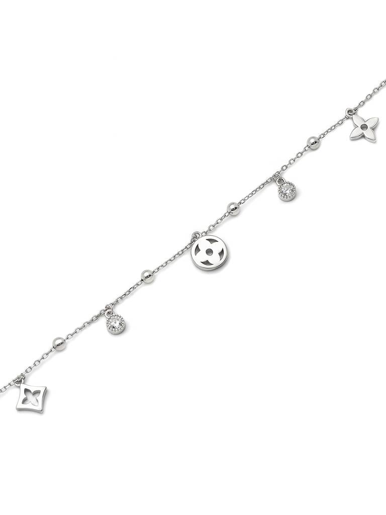 Silver Glory Star Anklet : A99
