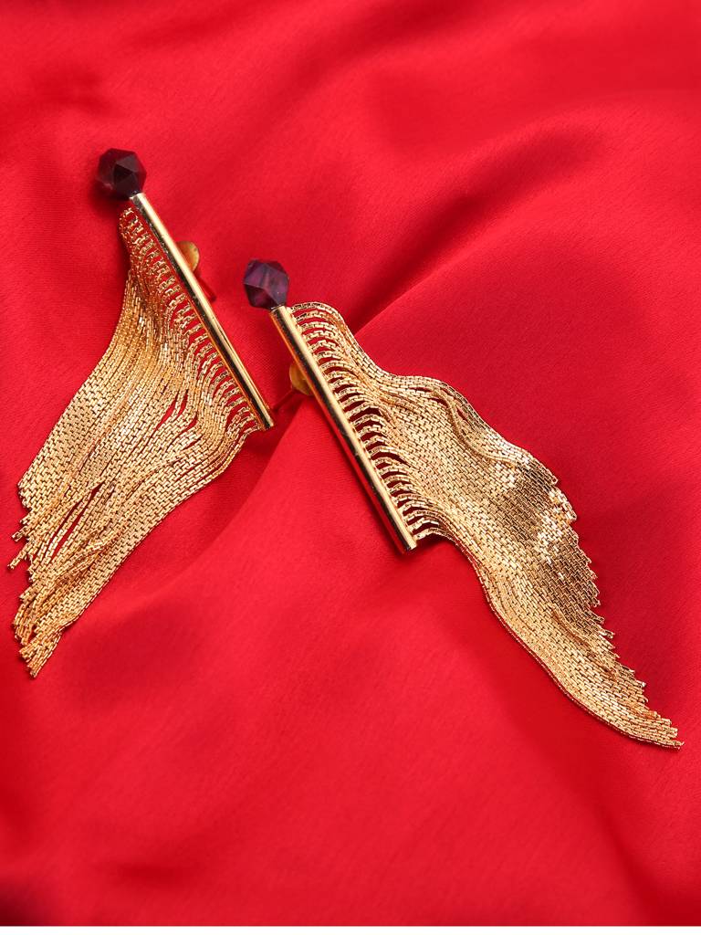 Dangler Fidget Gold Earrings : AA-1022