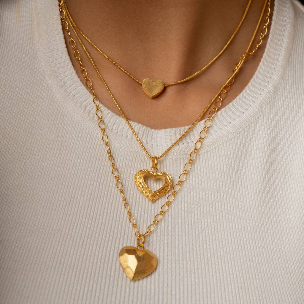 Dainty Heart Neckchain : AACH022