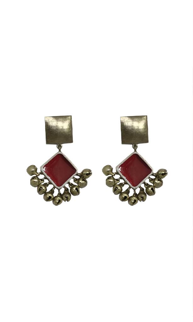 Two Tier Diamond Earrings