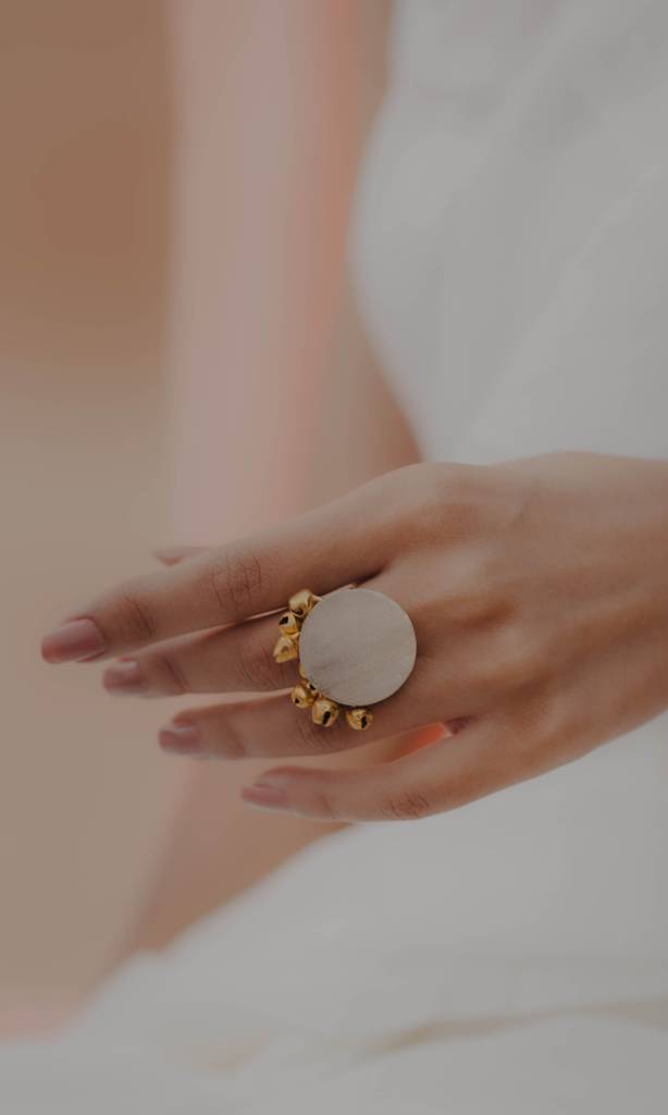 Half And Half Ghungroo Ring