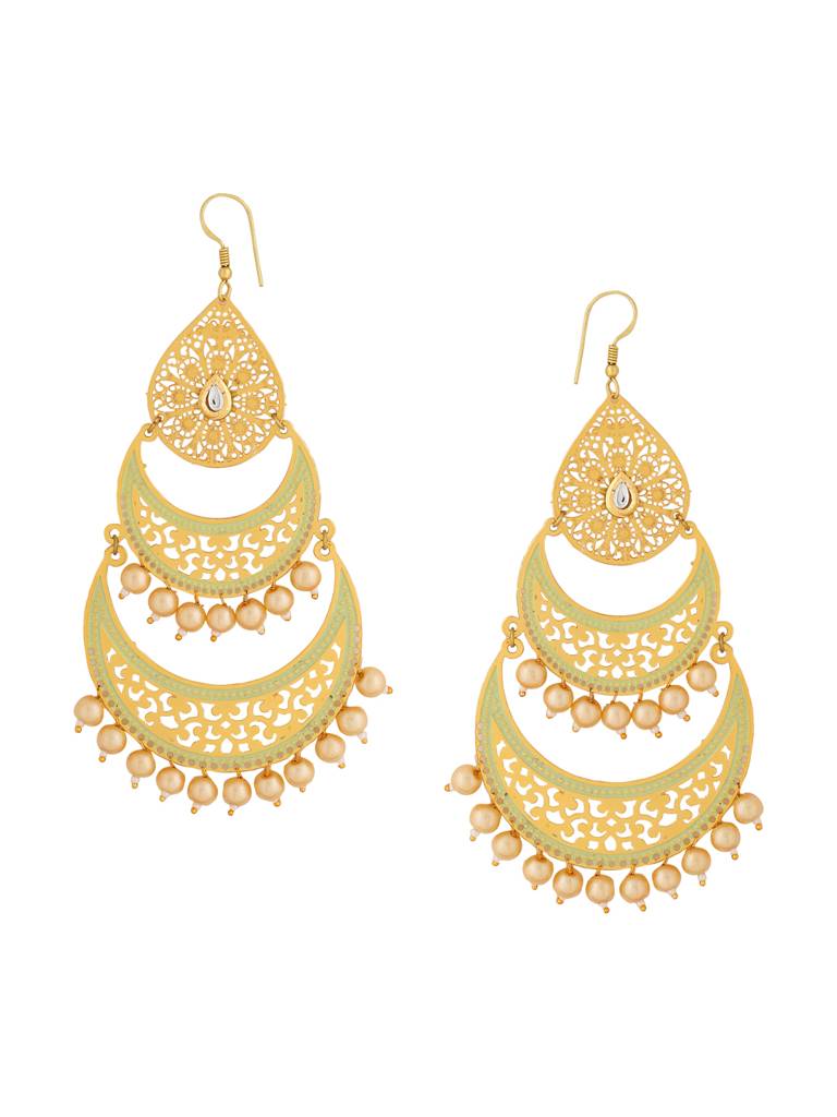 Gold Aliya Chandbali : ABACE04