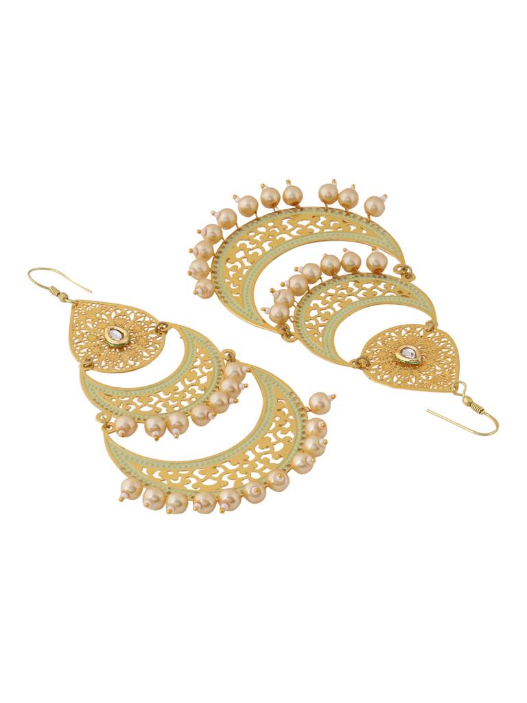 Gold Aliya Chandbali : ABACE04
